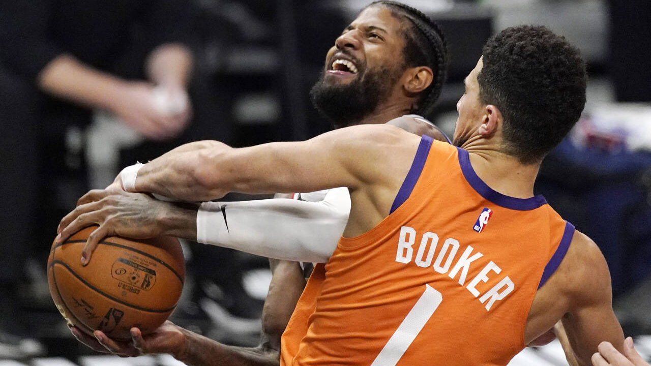 Devin Booker swipes at Paul George in teaser video for the Book 1