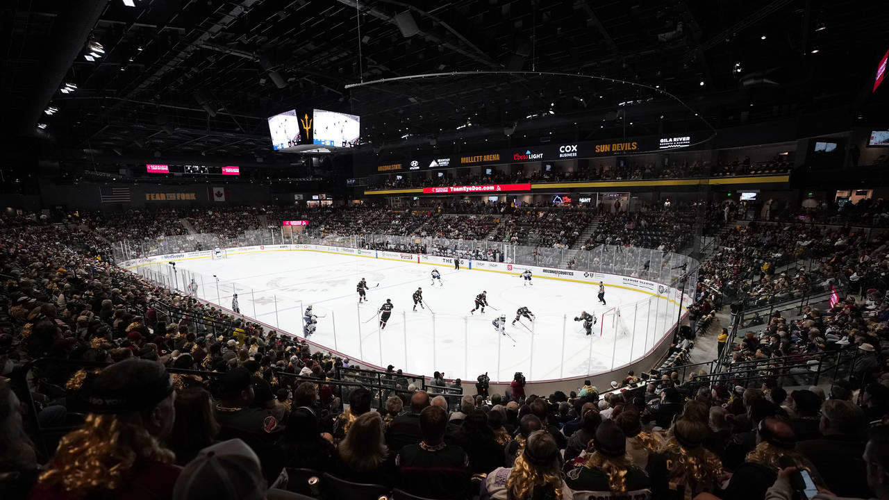 Coyotes to play at Mullett Arena in 2023-24, seeking new Valley site