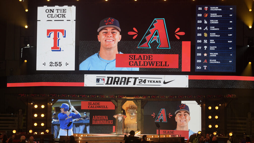 Dbacks select OF Slade Caldwell with No. 29 pick in MLB Draft