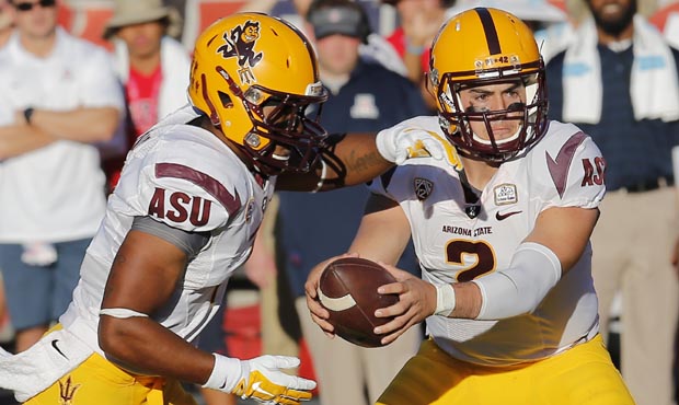 Arizona State quarterback Mike Bercovici (2) during the second half of an NCAA college football gam...