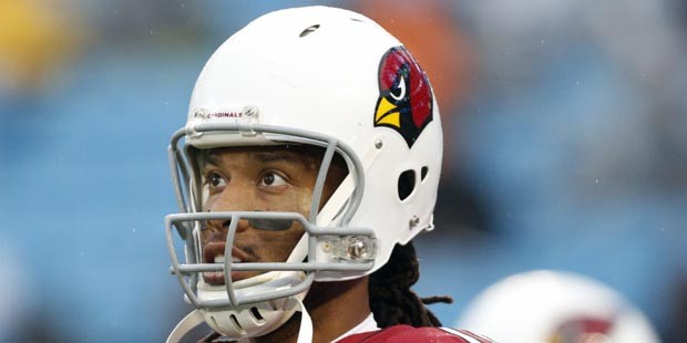 Arizona Cardinals' Larry Fitzgerald (11)  before an NFL wild card playoff football game against the...