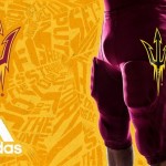 Arizona State's new maroon football pants by adidas.