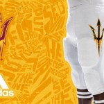 Arizona State's new white football pants by adidas.