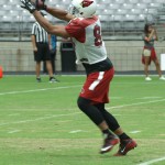 Tight end Jermaine Gresham makes a catch at Arizona Cardinals training camp Thursday, August 27, 2015 in Glendale. (Photo: Adam Green/Arizona Sports)