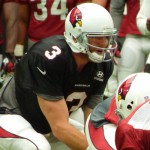 QB Carson Palmer calls out the signals at Arizona Cardinals Training Camp in Glendale Wednesday, Aug. 5, 2015. (Photo: Vince Marotta/Arizona Sports)