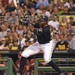 Pittsburgh Pirates' Gregory Polanco swings and misses on a pitch during the fourth inning of a baseball game against the Arizona Diamondbacks on Wednesday, Aug. 19, 2015, in Pittsburgh. (AP Photo/Fred Vuich)