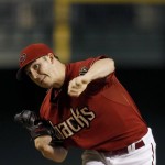 Arizona Diamondbacks' Patrick Corbin throws a pitch against the St. Louis Cardinals during the first inning of a baseball game Wednesday, Aug. 26, 2015, in Phoenix. (AP Photo/Ross D. Franklin)
