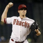 Arizona Diamondbacks' Jeremy Hellickson throws a pitch against the Philadelphia Phillies during the first inning of a baseball game Tuesday, Aug. 11, 2015, in Phoenix. (AP Photo/Ross D. Franklin)