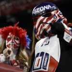 Arizona fans during the second half of an NCAA college football game against Northern Arizona, Saturday, Sept. 19, 2015, in Tucson, Ariz. (AP Photo/Rick Scuteri)