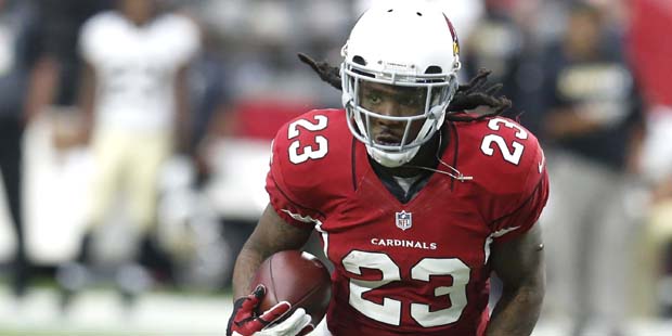 Arizona Cardinals running back Chris Johnson (23) during an NFL football game against the New Orlea...