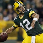 Green Bay Packers' Aaron Rodgers throws long against the Seattle Seahawks during the first half of an NFL football game, Sunday, Sept. 20, 2015 at Lambeau Field in Green Bay, Wis. (Wm. Glasheen/The Post-Crescent via AP) NO SALES