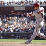 Arizona Diamondbacks' Ender Inciarte drives in a run with a single against the San Francisco Giants during the sixth inning of a baseball game on Saturday, Sept. 19, 2015, in San Francisco. (AP Photo/Marcio Jose Sanchez)
