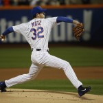 New York Mets pitcher Steven Matz winds up to throw during the first inning of Game 4 of the Major League Baseball World Series against the Kansas City Royals Saturday, Oct. 31, 2015, in New York. (AP Photo/Matt Slocum)
