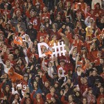 Utah fans show their support in the first half during an NCAA college football game against Arizona State Saturday, Oct. 17, 2015, in Salt Lake City. (AP Photo/Rick Bowmer)