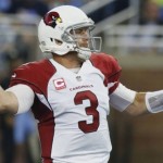 Arizona Cardinals quarterback Carson Palmer throws during the first half of an NFL football game against the Detroit Lions, Sunday, Oct. 11, 2015, in Detroit. (AP Photo/Duane Burleson)