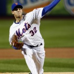 New York Mets starting pitcher Steven Matz throws against the Kansas City Royals during the first inning of Game 4 of the Major League Baseball World Series Saturday, Oct. 31, 2015, in New York. (Sean Haffey/Pool via AP)