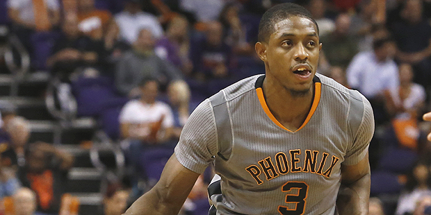 Phoenix Suns guard Brandon Knight (3) in the first quarter during an NBA basketball game against th...