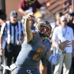 Arizona State quarterback Mike Bercovici (2) throws against Arizona during the first half of an NCAA college football game, Saturday, Nov. 21, 2015, in Tempe, Ariz. (AP Photo/Matt York)