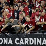 Arizona Cardinals fans cheer during the first half of an NFL  football game against the Cincinnati Bengals, Sunday, Nov. 22, 2015, in Glendale, Ariz. (AP Photo/Ross D. Franklin)