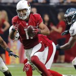 2014: Offensive Player of the Week - Week 8Larry Fitzgerald caught seven passes for 160 ards and one touchdown in a 24-20 Cardinals win over the Eagles.