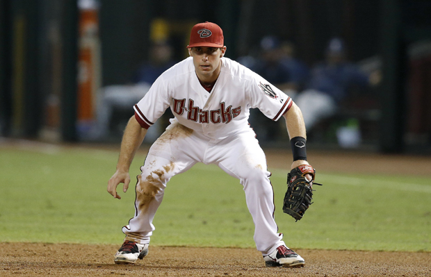 Arizona Diamondbacks' Paul Goldschmidt waits for a pitch to be thrown during the second inning of a baseball game against the San Diego Padres Monday, Sept. 14, 2015, in Phoenix. (AP Photo/Ross D. Franklin)