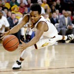 Arizona State guard Tra Holder dives for a loose ball during the first half of Arizona State's NCAA college basketball game against Washington State, Thursday, Jan. 14, 2016, in Tempe, Ariz. (AP Photo/Matt York)