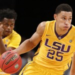 FILE - In this Nov. 24, 2015, file photo, LSU forward Ben Simmons (25) drives downcourt as teammate Antonio Blakeney (2) follows in the first half of an NCAA college basketball game against North Carolina State in New York. For all of his gaudy numbers, Simmons is still trying to figure out the best way to put the Tigers in position to win. And now the schedule gets harder, starting with Tuesday night's, Dec. 29, 2015, tilt against Wake Forest, followed by the opening of Southeastern Conference play against Vanderbilt and No. 10 Kentucky. (AP Photo/Kathy Willens, File)