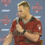 Infielder Chris Owings answers questions during a panel at D-backs Fan Fest, Saturday, February 20, 2016 at Chase Field in Phoenix. (Photo: Vince Marotta/Arizona Sports)
