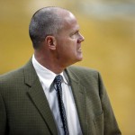 Colorado head coach Tad Boyle reacts as his team is called for a foul against Arizona State in the second half of an NCAA college basketball game, Sunday, Feb. 28, 2016, in Boulder, Colo. Colorado won 79-69. (AP Photo/David Zalubowski)