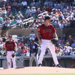 Zack Greinke pitched three more scoreless innings in his second D-backs start against the San Diego Padres. (Photo by Jessica Watts/Cronkite News)