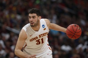 Iowa State forward Georges Niang drives for a shot against Arkansas Little Rock during the second half of a second-round men's college basketball game Saturday, March 19, 2016, in the NCAA Tournament in Denver. Iowa State won 78-61. (AP Photo/David Zalubowski)