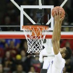 Kentucky forward Marcus Lee dunks during the first half of a second-round men's college basketball game against Indiana in the NCAA Tournament, Saturday, March 19, 2016, in Des Moines, Iowa. (AP Photo/Charlie Neibergall)
