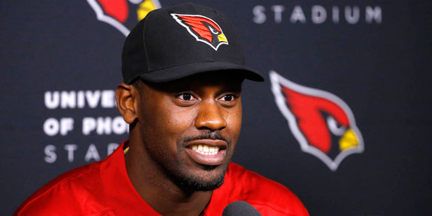 Arizona Cardinals linebacker Chandler Jones, who was acquired in a trade with the New England Patri...