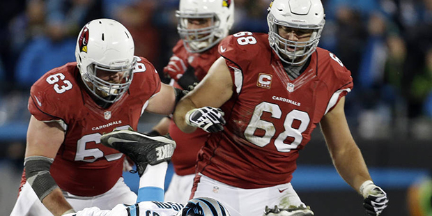 The Arizona Cardinals' offensive line will have a different look in 2016. Jared Veldheer (68) will ...