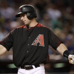 Arizona Diamondbacks' Paul Goldschmidt spins around after striking out during the ninth inning of a baseball game against the Chicago Cubs on Saturday, April 9, 2016, in Phoenix. The Cubs defeated the Diamondbacks 4-2. (AP Photo/Ross D. Franklin)