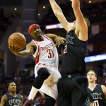 Houston Rockets guard Jason Terry (31) drives to the basket as Phoenix Suns center Alex Len (21) defends during the first half of an NBA basketball game Thursday, April 7, 2016, in Houston. (AP Photo/Eric Christian Smith)