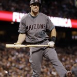 Arizona Diamondbacks' Paul Goldschmidt reacts after striking out during the third inning of a baseball game against the San Francisco Giants on Tuesday, April 19, 2016, in San Francisco. (AP Photo/Marcio Jose Sanchez)