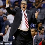 Washington Wizards coach Randy Wittman reacts during the second half of the team's NBA basketball game against the Phoenix Suns, Friday, April 1, 2016, in Phoenix. (AP Photo/Matt York)