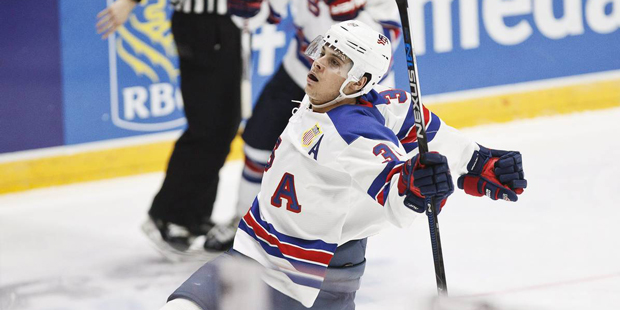 Auston Matthews, pictured playing for USA, is expected to be the first overall pick in the 2016 NHL...