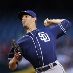 San Diego Padres' Christian Friedrich throws a pitch against the Arizona Diamondbacks during the first inning of a baseball game Friday, May 27, 2016, in Phoenix. (AP Photo/Ross D. Franklin)