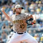 Pittsburgh Pirates pitcher Gerrit Cole throws in the first inning during a baseball game against the Arizona Diamondbacks, Thursday, May 26, 2016, in Pittsburgh. (AP Photo/John Heller)