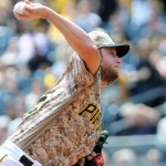 Pittsburgh Pirates pitcher Gerrit Cole throws against the Arizona Diamondbacks in the first inning of a baseball game in Pittsburgh, Thursday, May 26, 2016.  (AP Photo/John Heller)