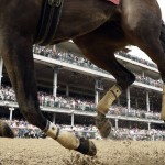 Sarah Sis finishes the eighth race at Churchill Downs Saturday, May 7, 2016, in Louisville, Ky. (AP Photo/David J. Phillip)