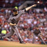 Arizona Diamondbacks starting pitcher Patrick Corbin throws during the first inning of a baseball game against the St. Louis Cardinals Friday, May 20, 2016, in St. Louis. (AP Photo/Jeff Roberson)