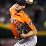 Houston Astros starting pitcher Lance McCullers throws against the Arizona Diamondbacks during the first inning of a baseball game, Tuesday, May 31, 2016, in Phoenix. (AP Photo/Matt York)