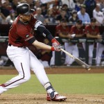 Arizona Diamondbacks' Brandon Drury strikes out against the New York Yankees during the seventh inning of a baseball game Wednesday, May 18, 2016, in Phoenix. (AP Photo/Ross D. Franklin)
