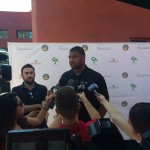 Cardinals defensive tackle Calais Campbell was thrilled by the great show of support at his fourth annual Celebrity Golf Classic. (Photo by Mike Boylan/Cronkite News)