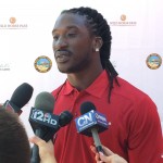 Cardinals outside linebacker Markus Golden was happy to join Calais Campbell in support of Campbell’s CRC Foudation after all the support Campbell gave him as a rookie. (Photo by Mike Boylan/Cronkite News)