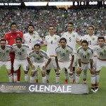 Team Mexico poses for a photo prior to a Copa America group C soccer match against Uruguay at University of Phoenix Stadium, Sunday, June 5, 2016, in Glendale, Ariz. (AP Photo/Matt York)