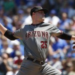 Arizona Diamondbacks starter Archie Bradley throws against the Chicago Cubs during the first inning of a baseball game Friday, June 3, 2016, in Chicago. (AP Photo/Nam Y. Huh)